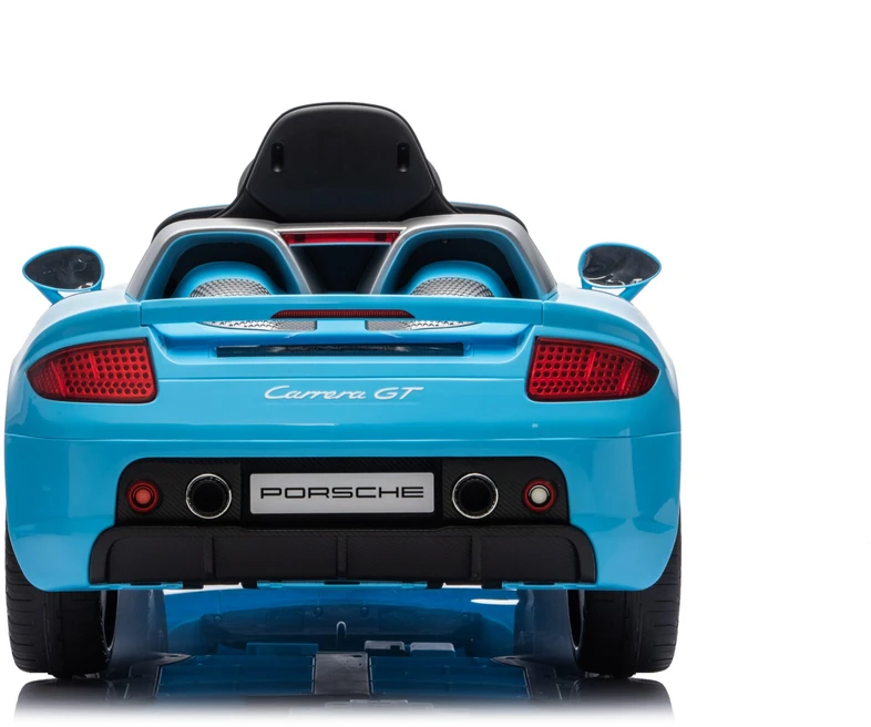 Vaikiškas elektromobilis Porsche Carrera GT su nuotoliniu valdymu, šviesiai mėlynas, 111 × 59 × 45 cm