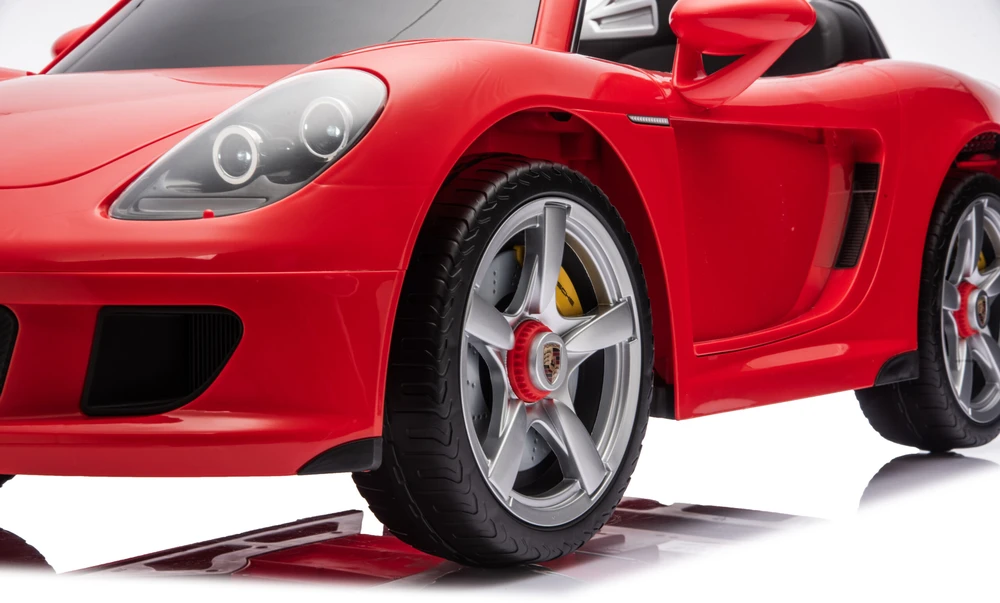 Elektromobilis HATIS Porsche Carrera GT, raudonas, 111 × 59 × 45 cm