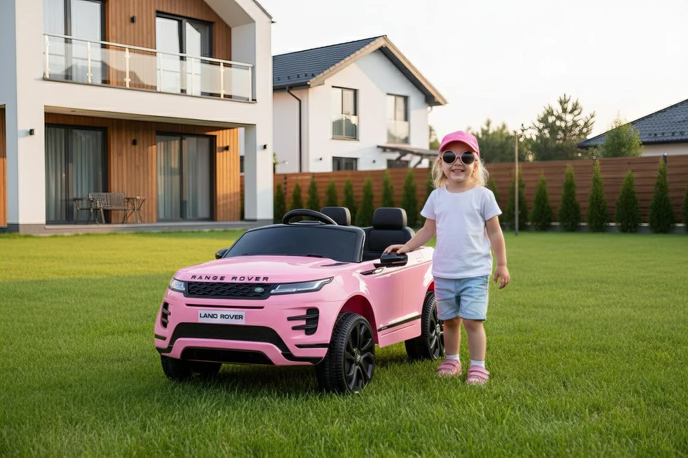 Vaikiškas elektromobilis HATIS "Range Rover", rožinis