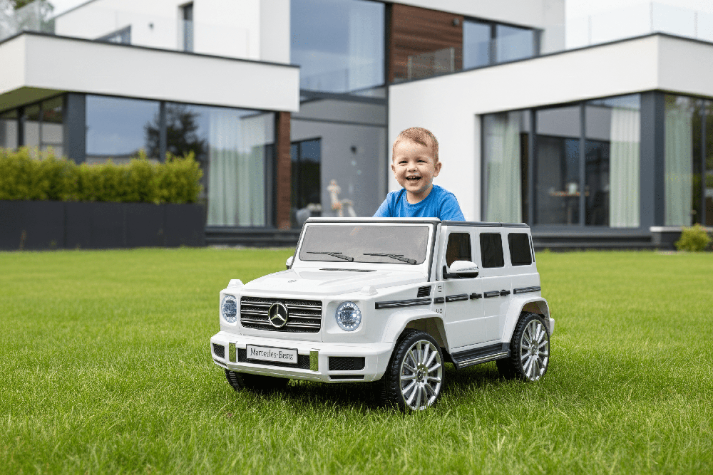 Vaikiškas elektromobilis HATIS "Mercedes G500", baltas