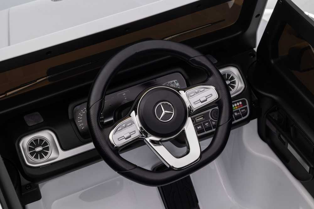 Vaikiškas elektromobilis HATIS "Mercedes G500", baltas