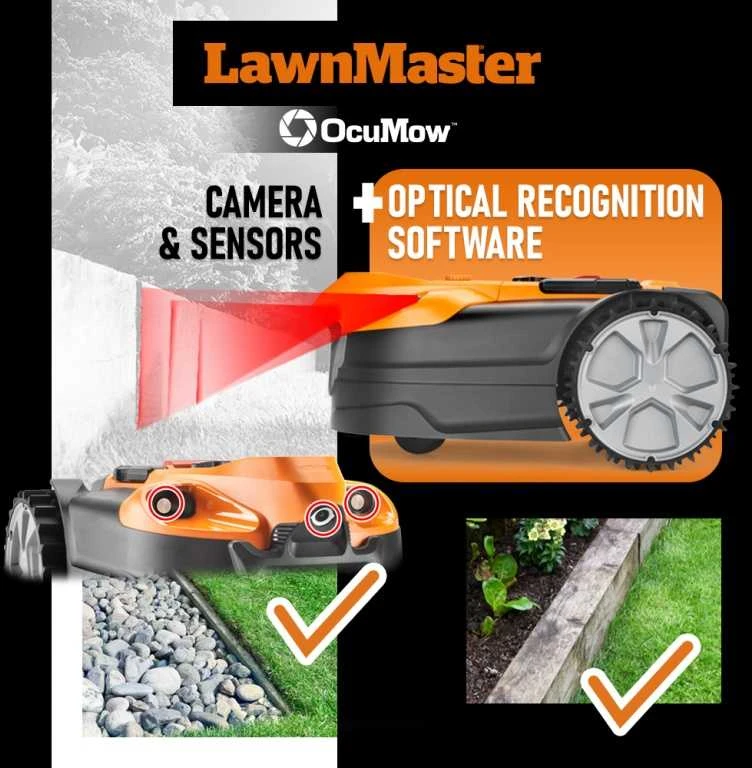 Belaidis vejos pjovimo robotas Lawnmaster 27 V, 4 Ah, 600m2