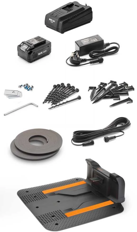 Belaidis vejos pjovimo robotas Lawnmaster 27 V, 4 Ah, 600m2