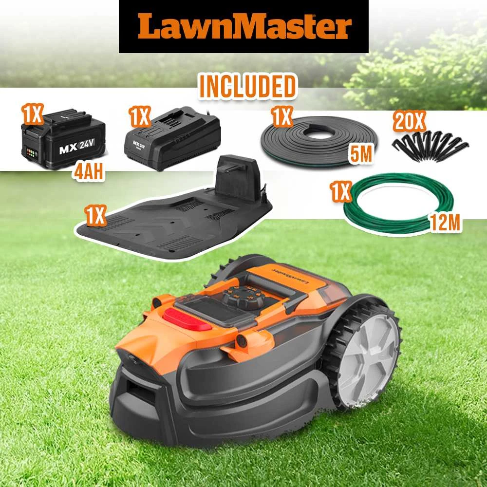 Belaidis vejos robotas Lawnmaster VBRM20D, 24V, 4 Ah, 800 m2