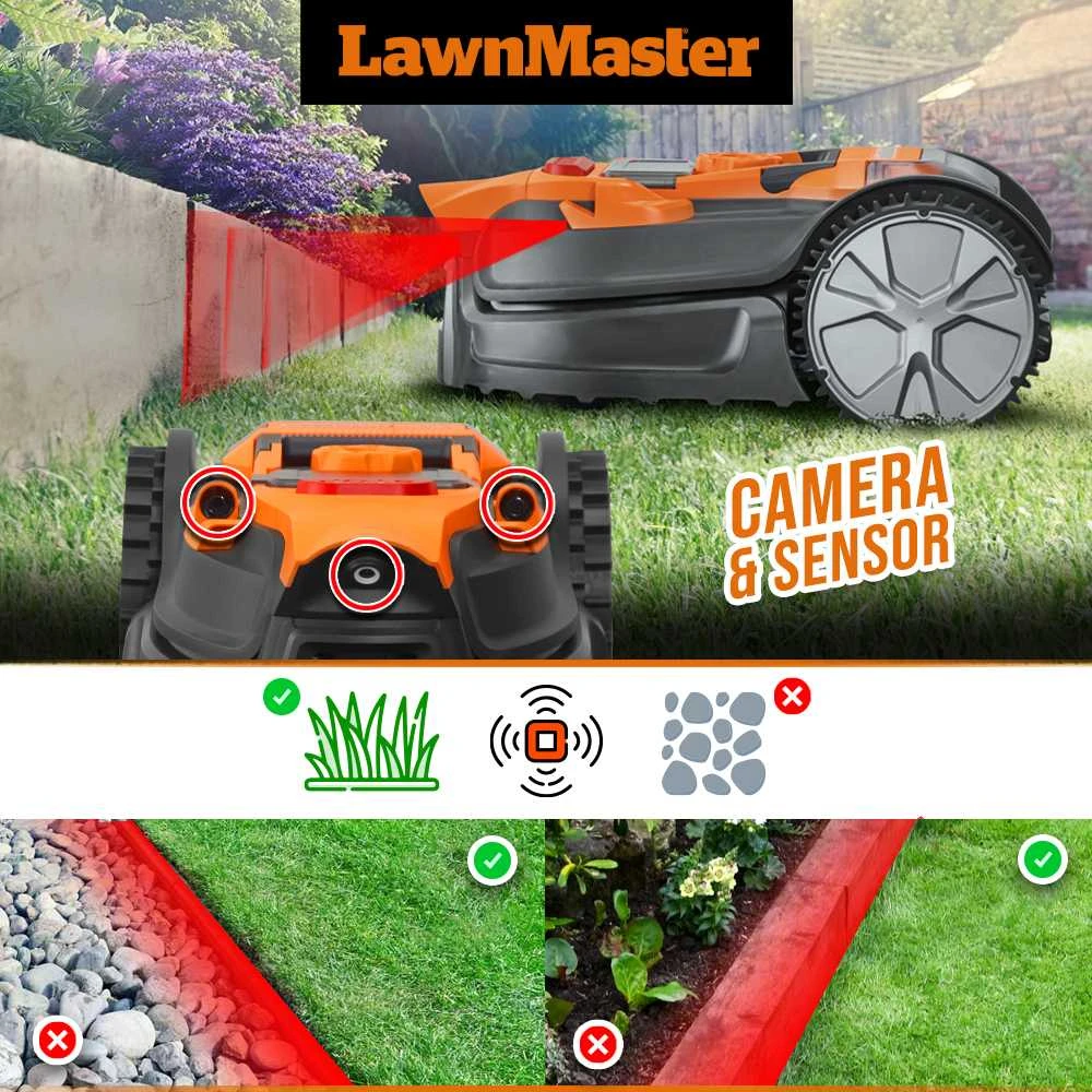 Belaidis vejos robotas Lawnmaster VBRM20D, 24V, 4 Ah, 800 m2