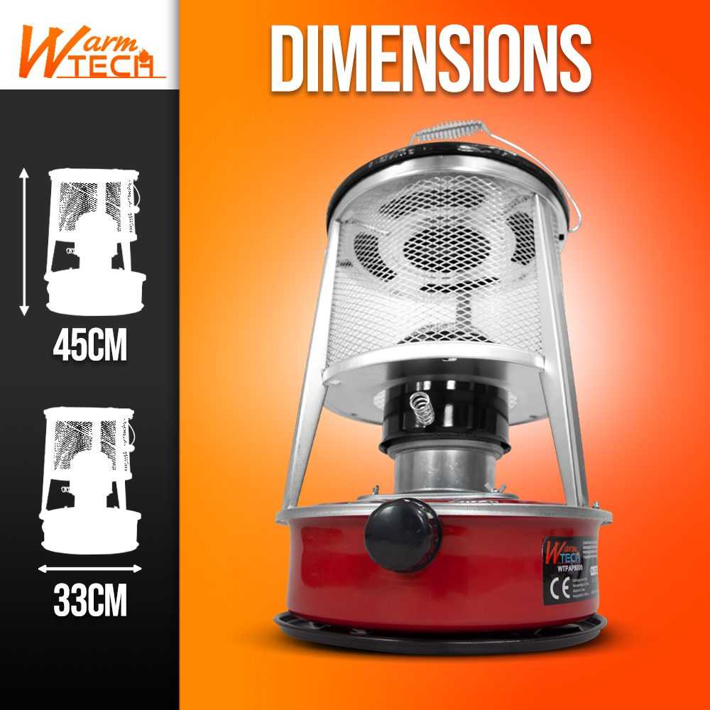 Žibalinis šildytuvas Warmtech, 4,6 l