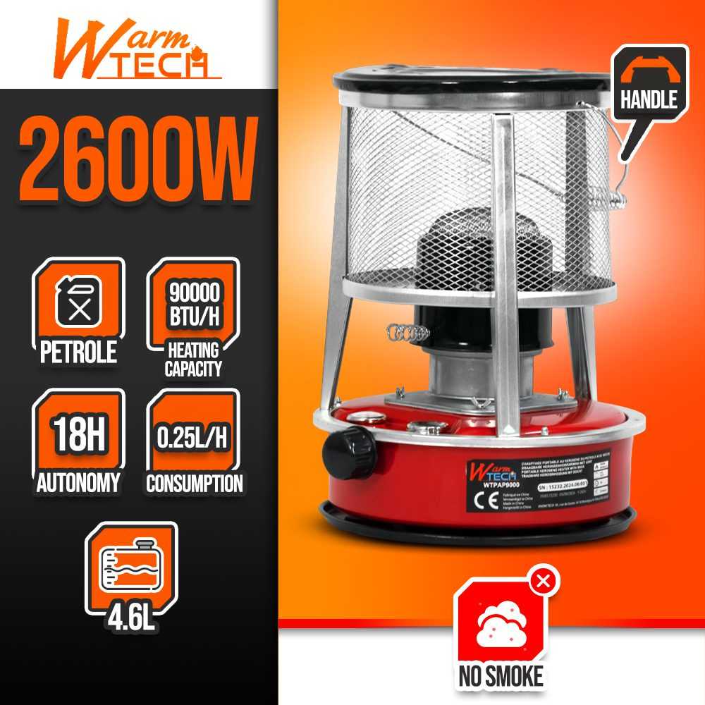 Žibalinis šildytuvas Warmtech, 4,6 l