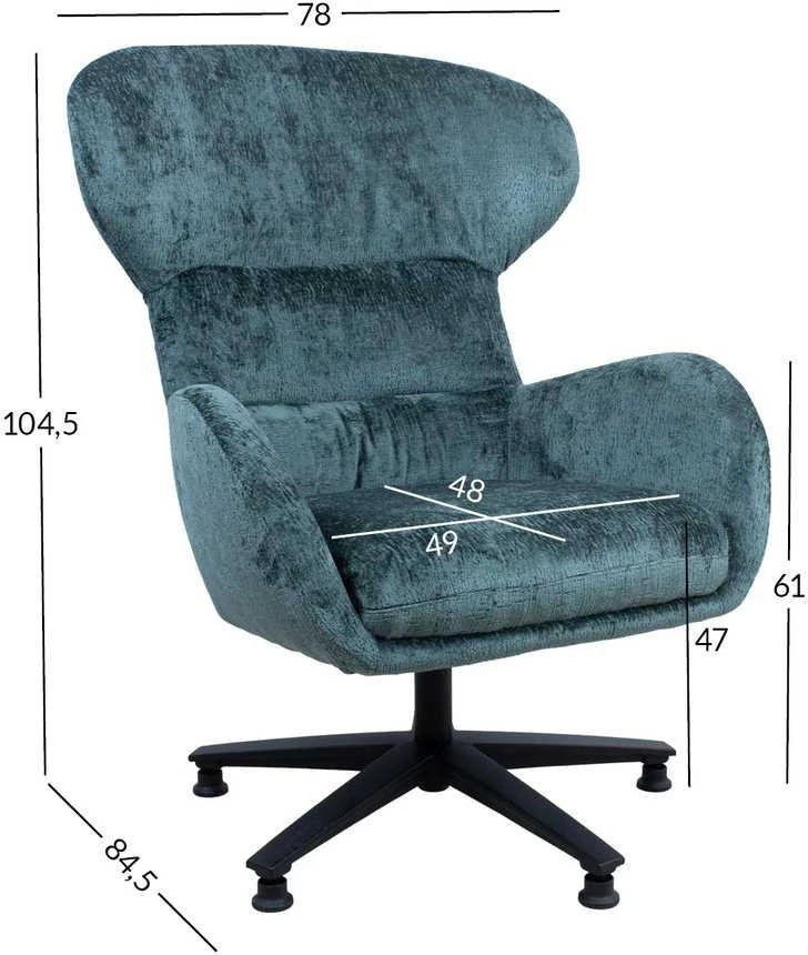 Fotelis Home4You Armchair KAROLINA žalias