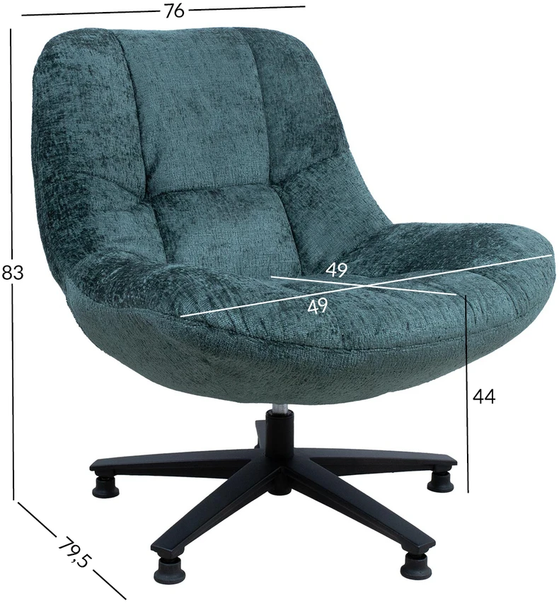 Fotelis Home4You Armchair KENDRA žalias