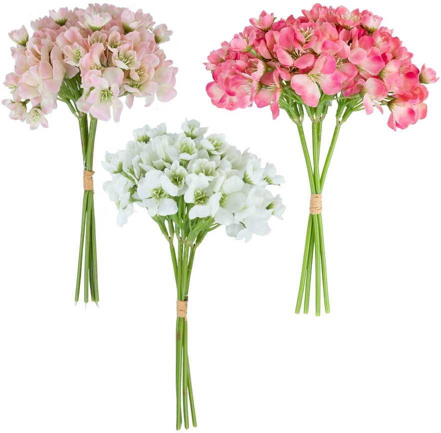 Dirbtinė gėlė FLOWERLY H30cm sniego rožė, mišinys