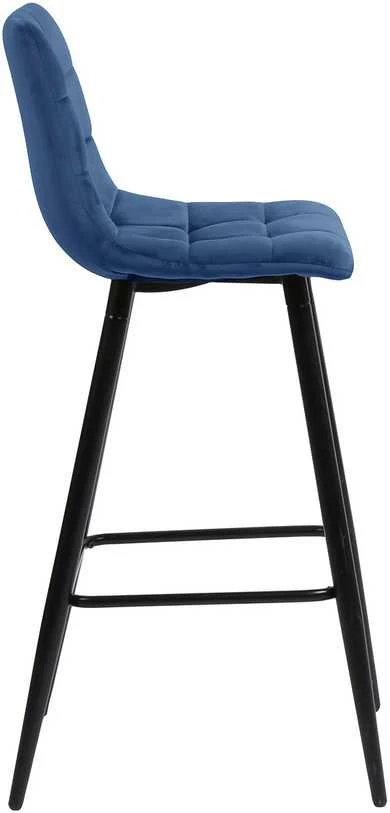 Home4You Velvet Baro kėdė CHILLI tamsiai mėlynas aksomas