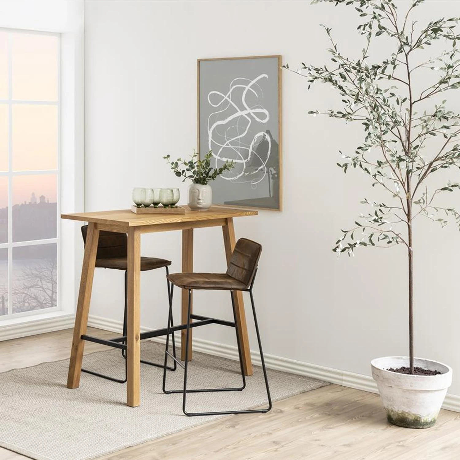 Home4You Baro stalas CHARA 117x58xH105 cm, stalas