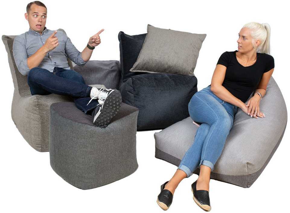 Fotelis Home4You Sėdmaišis MITSU-MITSU, pilkas