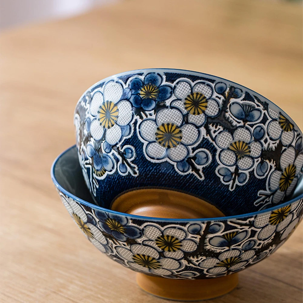 Lova Home4You Dubuo HARU D12,2×6,5 cm „Vyšnių žiedai ant mėlyno fono“