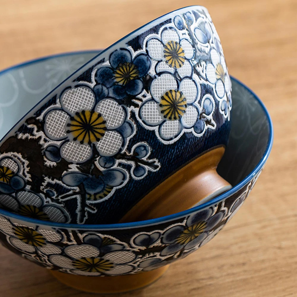 Lova Home4You Dubuo HARU D12,2×6,5 cm „Vyšnių žiedai ant mėlyno fono“