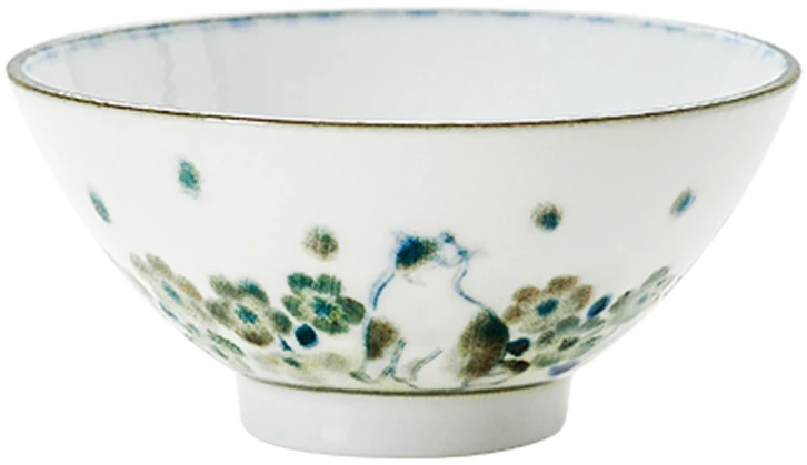 Lova Home4You Dubuo „HIDAMARI“, D12,2 x H5,8 cm, su katinu ir sakurų žiedais