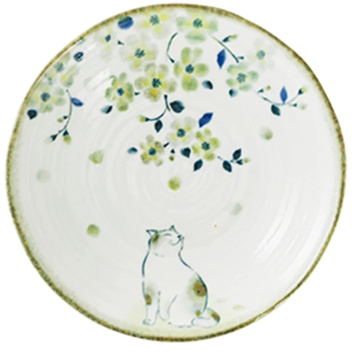 Lova Home4You Dubuo „HIDAMARI“ (D16,5 x H4 cm) su katinu ir sakurų žiedais