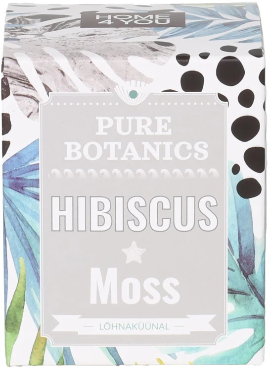 Lova Žvakė „PURE BOTANICS“, D7,5 x H9,5 cm, „Hibiscus&amp;Moss“