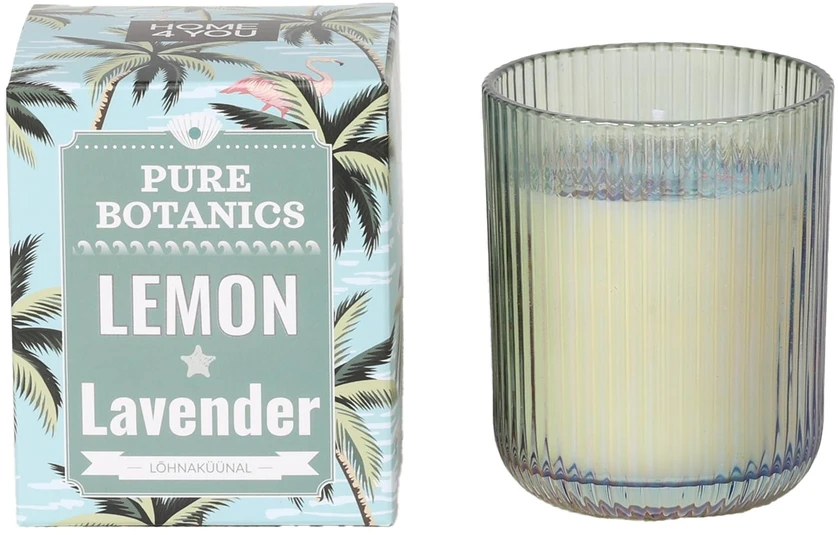 Lova Žvakė „PURE BOTANICS“, 7,5 cm pločio ir 9,5 cm aukščio, citrinų ir levandų aromatas
