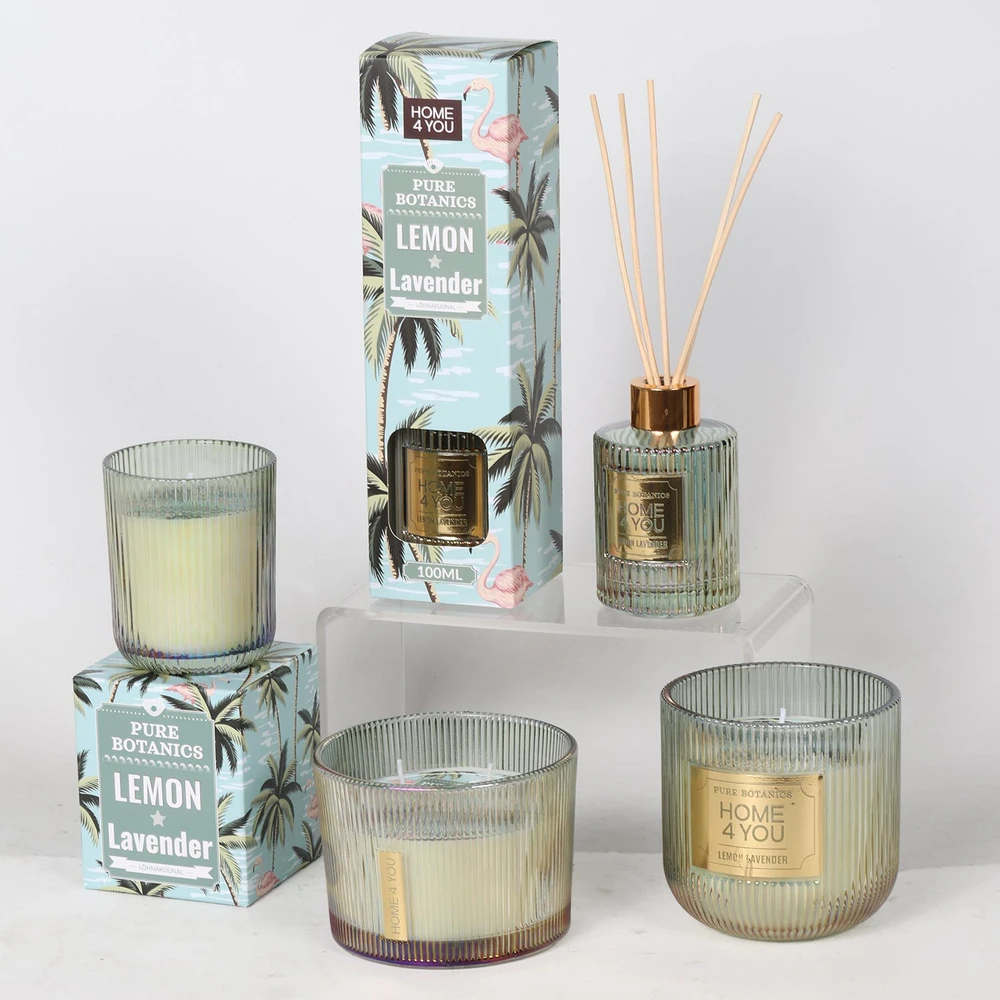 Lova Žvakė „PURE BOTANICS“, 7,5 cm pločio ir 9,5 cm aukščio, citrinų ir levandų aromatas
