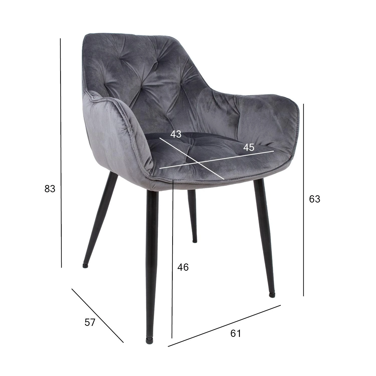 Kėdė BRITA pilka