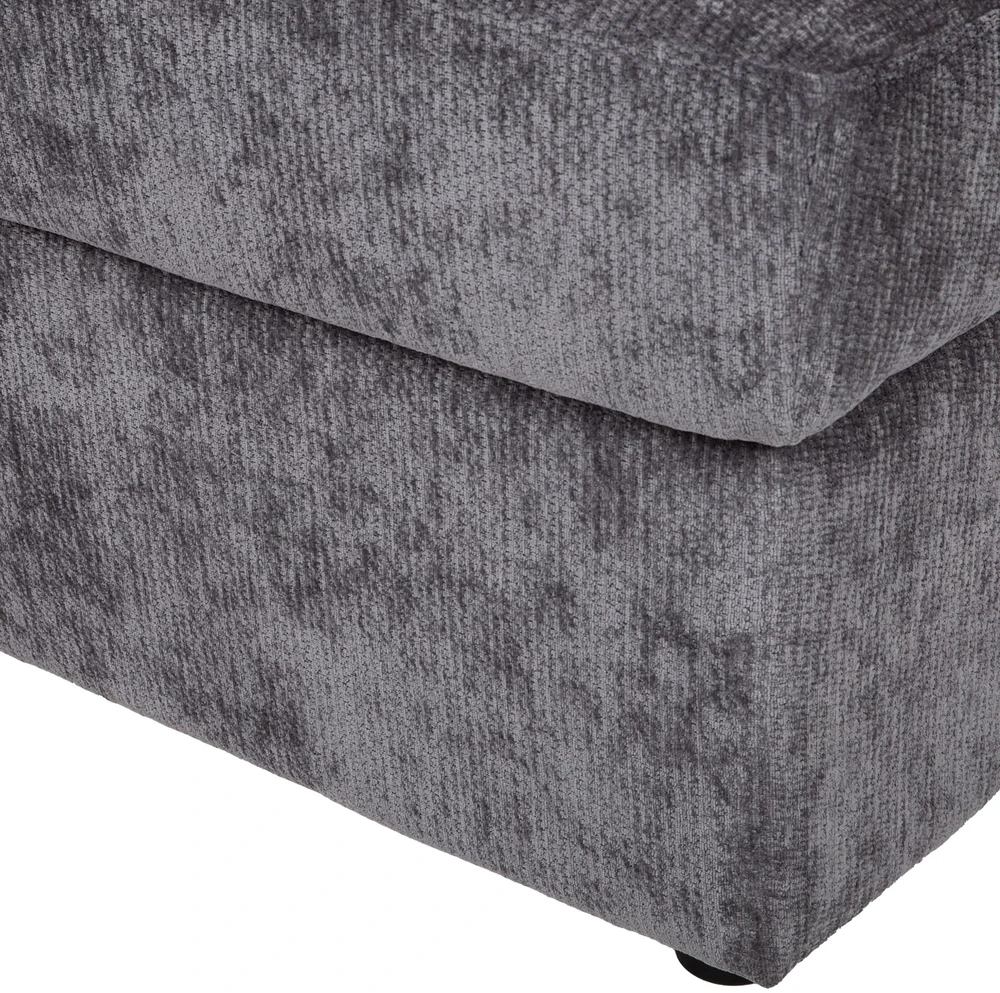 Sofa Home4You Kampinis miegamasis sofos komplektas „INGA“, grafito pilkos spalvos