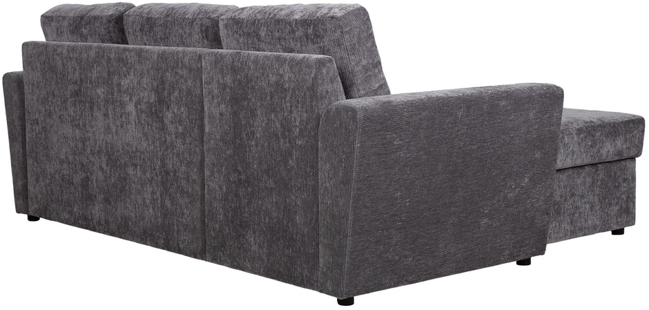 Sofa Home4You Kampinis miegamasis sofos komplektas „INGA“, grafito pilkos spalvos