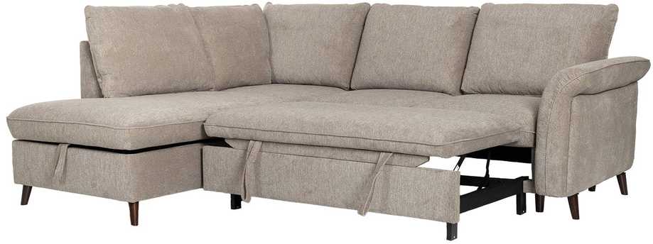 Home4You Sofa-lova LINDY LC, Kampinė, Šviesiai Ruda