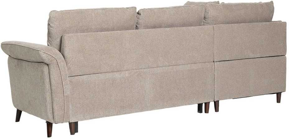 Home4You Sofa-lova LINDY LC, Kampinė, Šviesiai Ruda