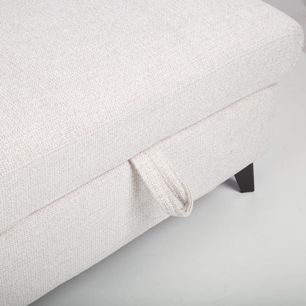 Kampinė sofa-lova „SAMANTHA RC“, balta
