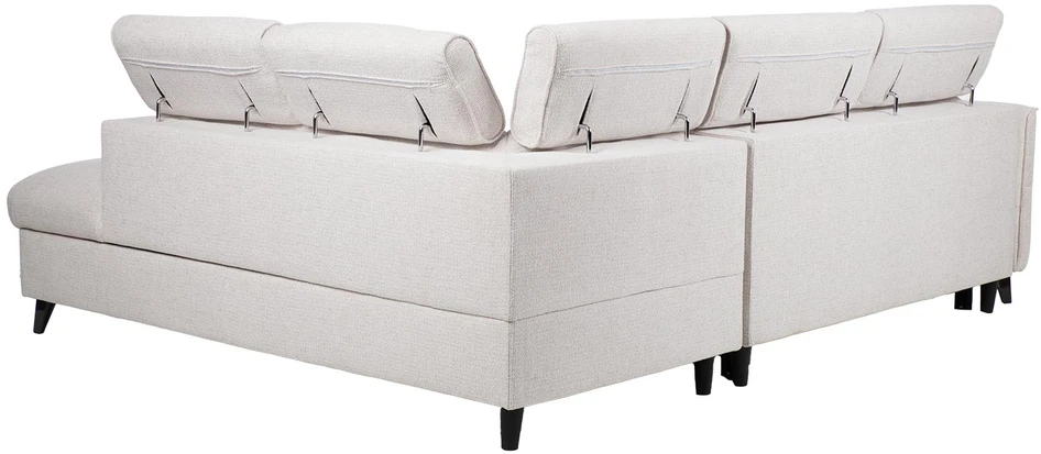 Kampinė sofa-lova „SAMANTHA RC“, balta