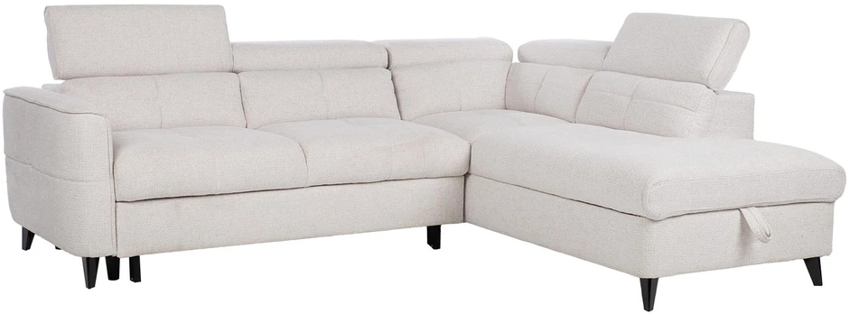 Kampinė sofa-lova „SAMANTHA RC“, balta