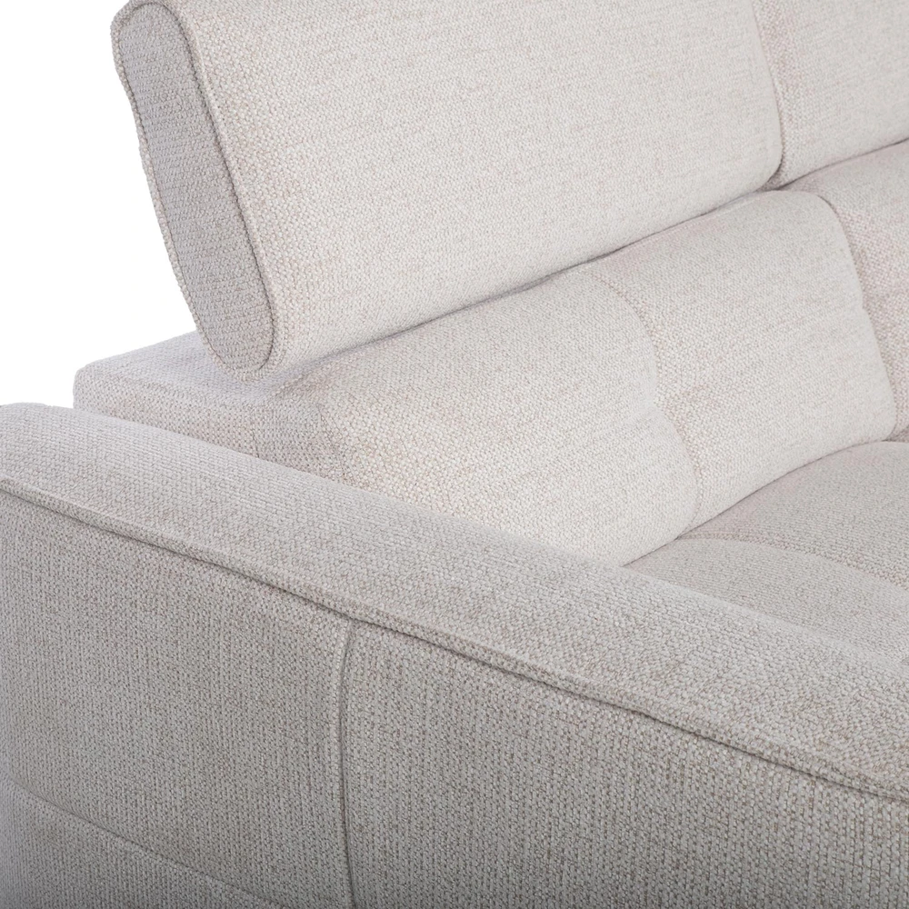 Kampinė sofa-lova „SAMANTHA RC“, balta