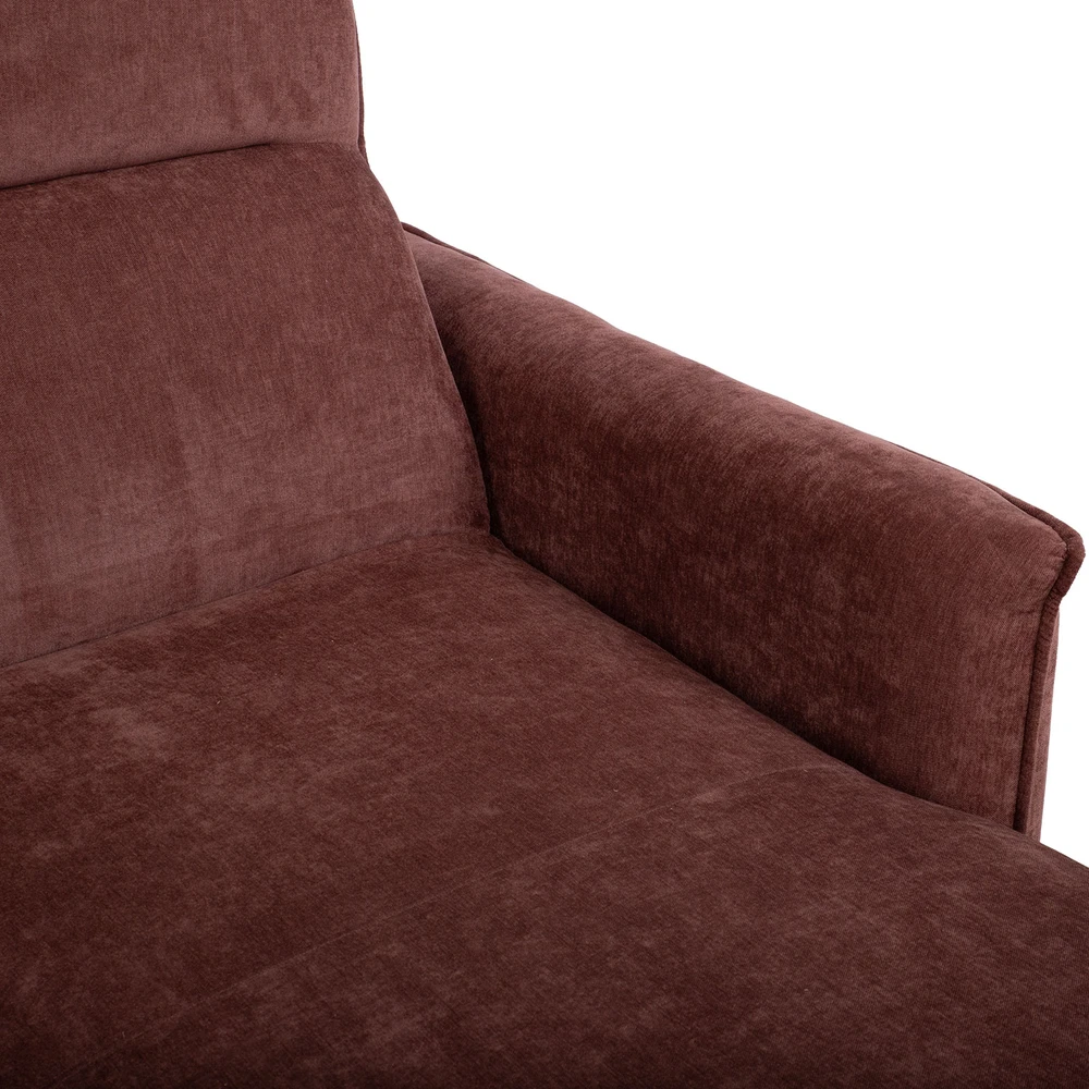 Kampinė sofa-lova „SCALA“, tamsiai rožinė