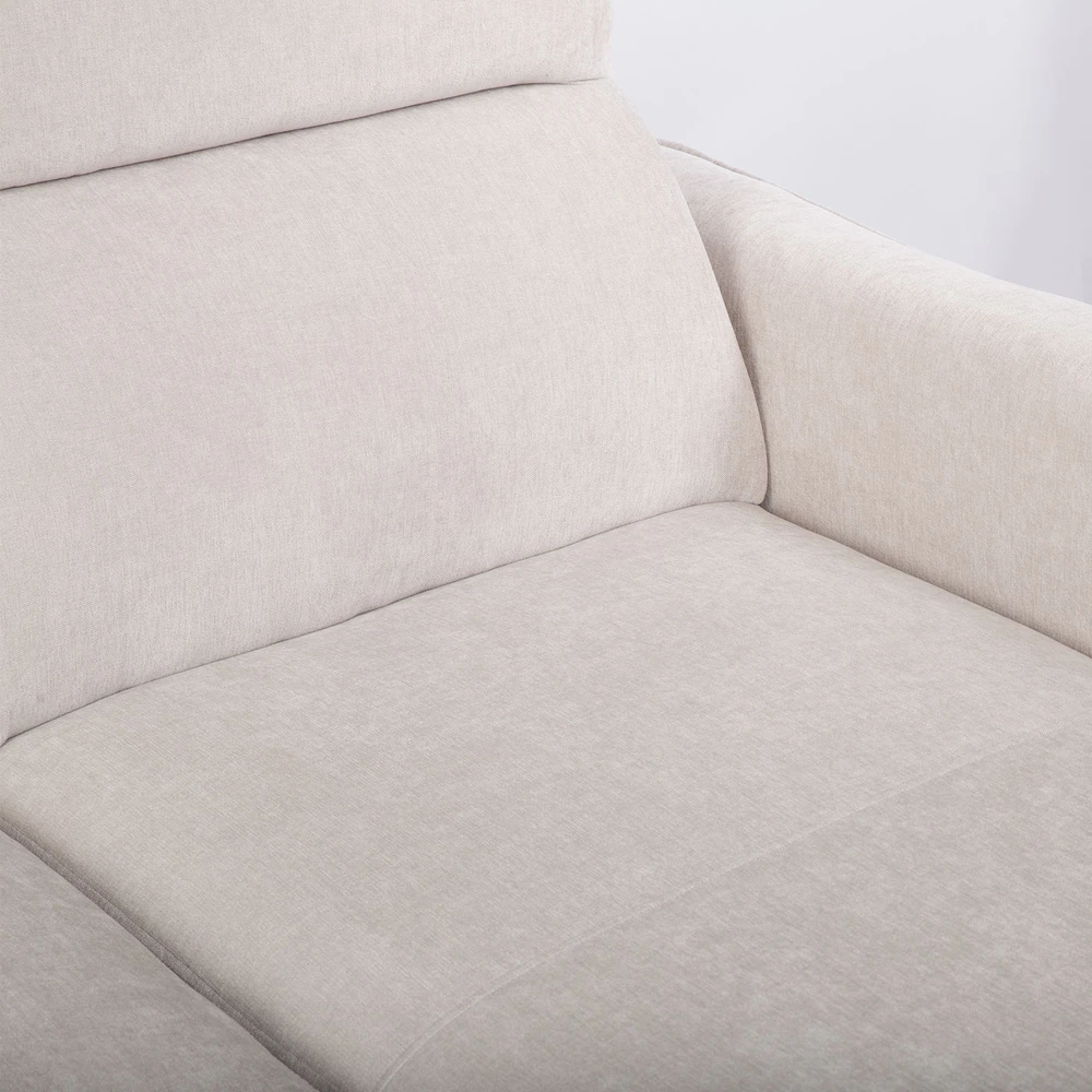 Kampinė sofa-lova „SCALA“, šviesiai pilkos spalvos