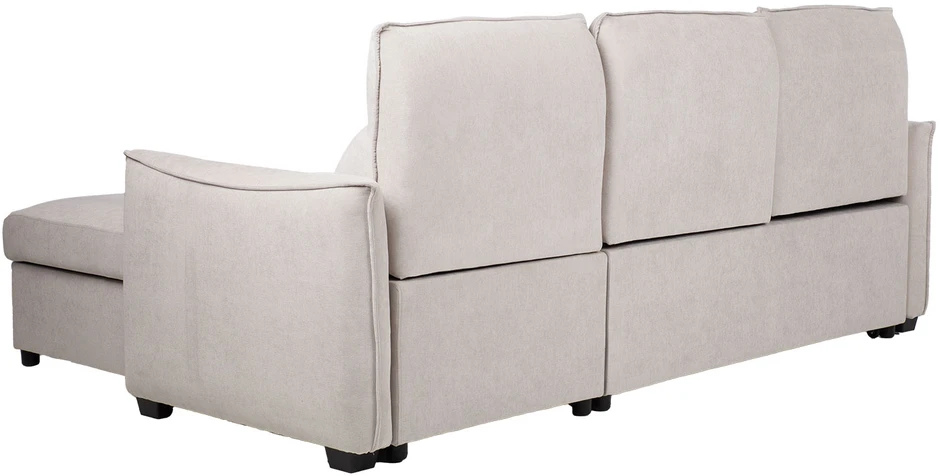 Kampinė sofa-lova „SCALA“, šviesiai pilkos spalvos