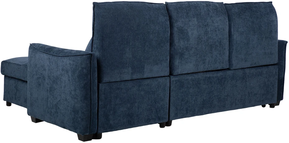 Kampinė miegamoji sofa „SCALA“, mėlyna