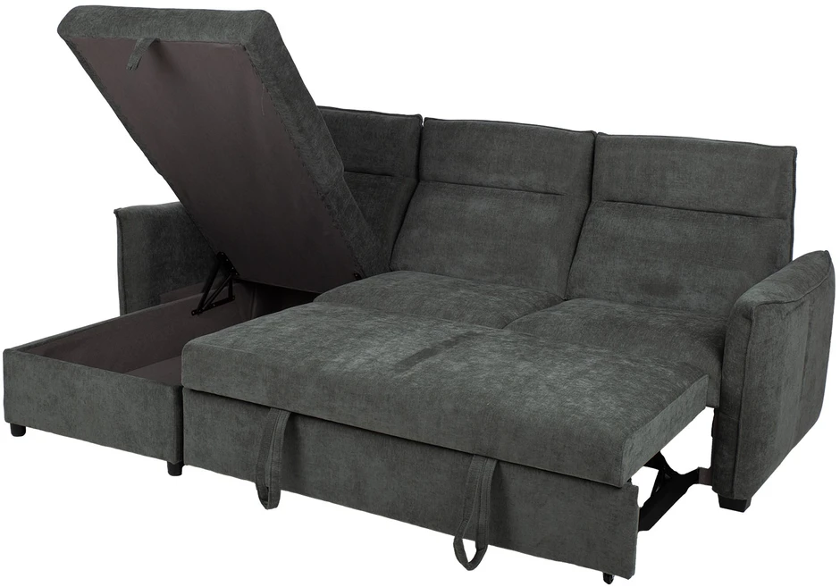 Kampinė sofa-lova „SCALA“, alyvuogių žalios spalvos