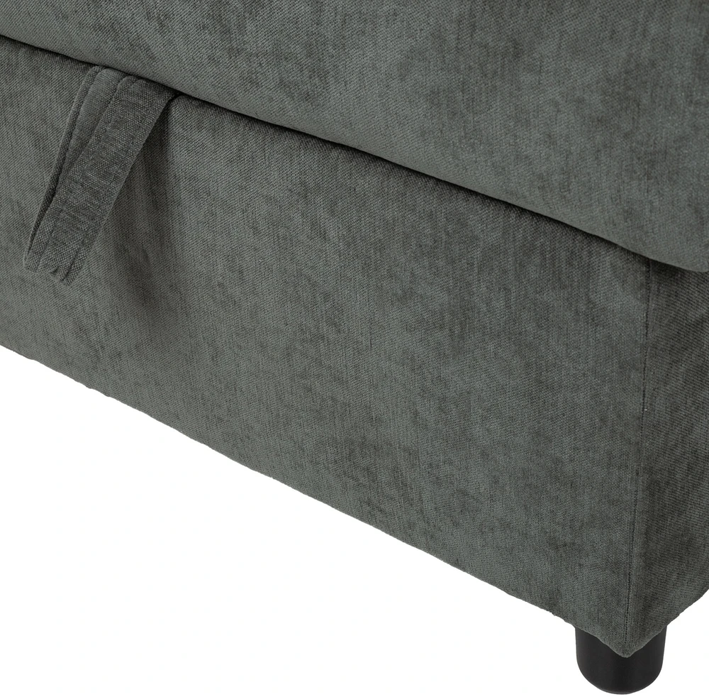 Kampinė sofa-lova „SCALA“, alyvuogių žalios spalvos