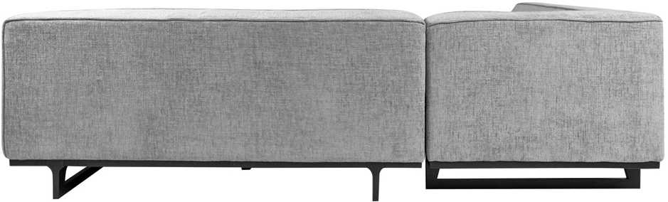 Home4You Kampinė sofa HASSO LC, Pilka, 276x243 cm