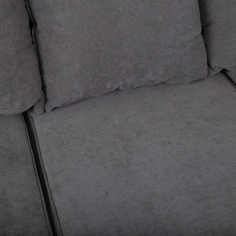 Home4You Kampinė sofa „JAMAICA“, pilkos spalvos