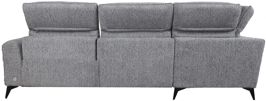 Lova Kampinė sofa „LUISA LC“, su elektrine atlošimo funkcija, pilka