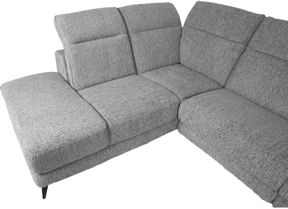 Lova Kampinė sofa „LUISA LC“, su elektrine atlošimo funkcija, pilka