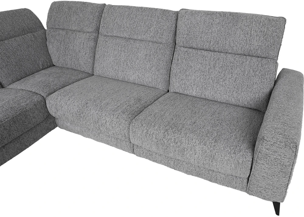 Lova Kampinė sofa „LUISA LC“, su elektrine atlošimo funkcija, pilka