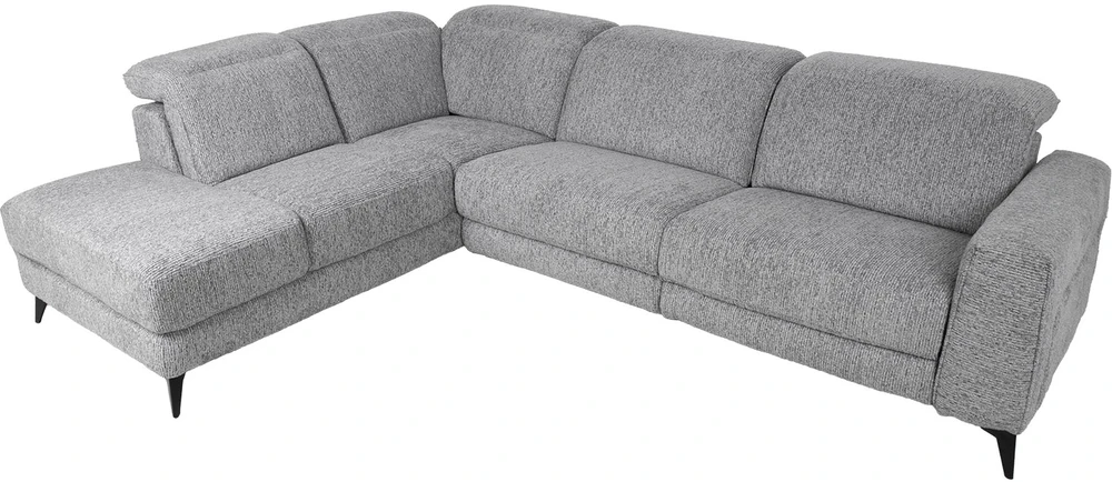 Lova Kampinė sofa „LUISA LC“, su elektrine atlošimo funkcija, pilka