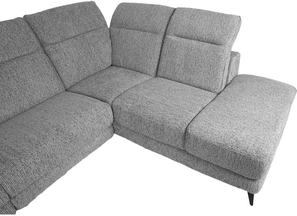 Lova Kampinė sofa „LUISA RC“, su elektrine atlošimo funkcija, pilka