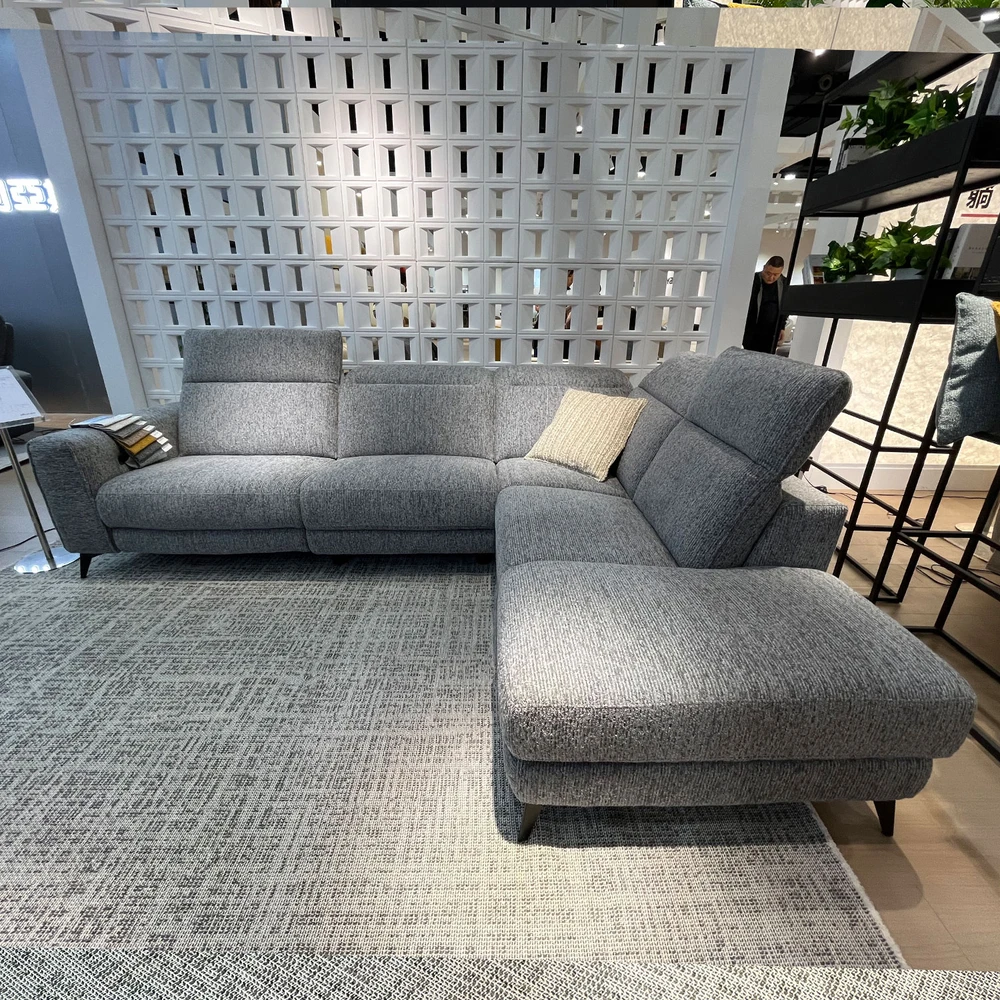 Lova Kampinė sofa „LUISA RC“, su elektrine atlošimo funkcija, pilka