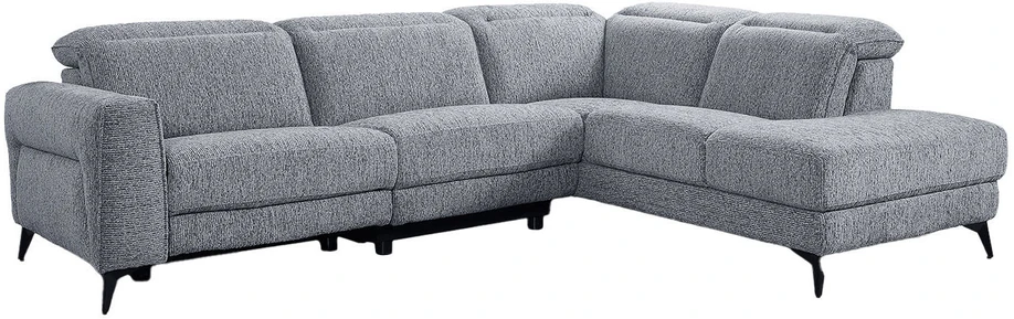 Lova Kampinė sofa „LUISA RC“, su elektrine atlošimo funkcija, pilka