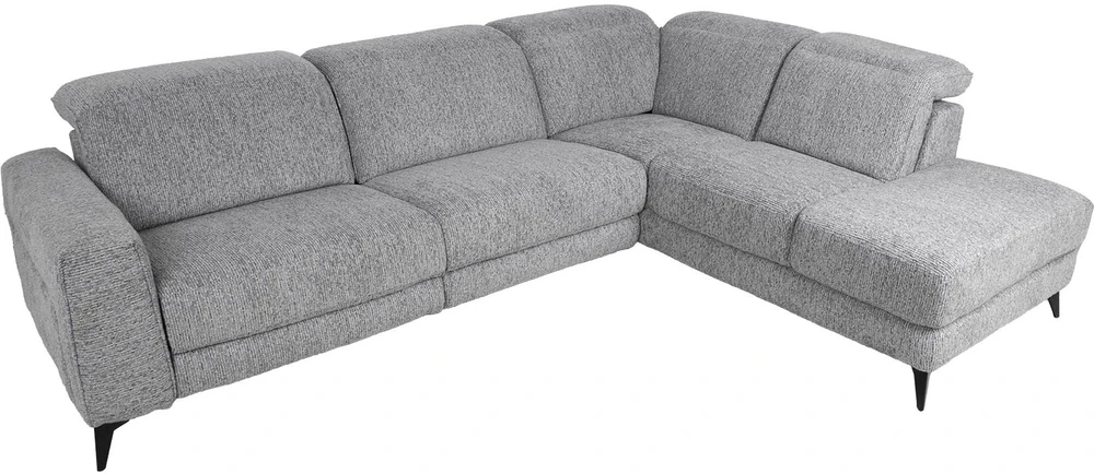 Lova Kampinė sofa „LUISA RC“, su elektrine atlošimo funkcija, pilka