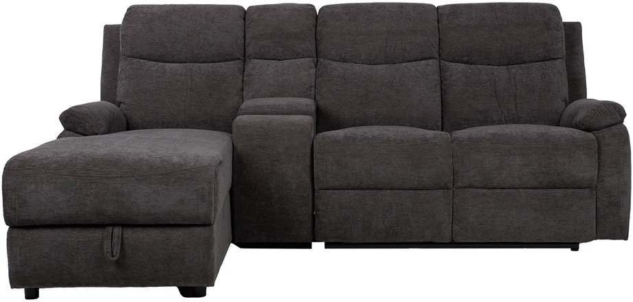 Lova Kampinė sofa „PROVENCE LC“, su elektrine arba rankine atlošimo funkcija, tamsiai pilka